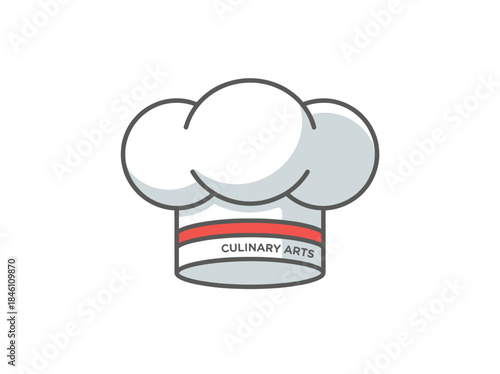 Chef Hat with Culinary Arts Label.
