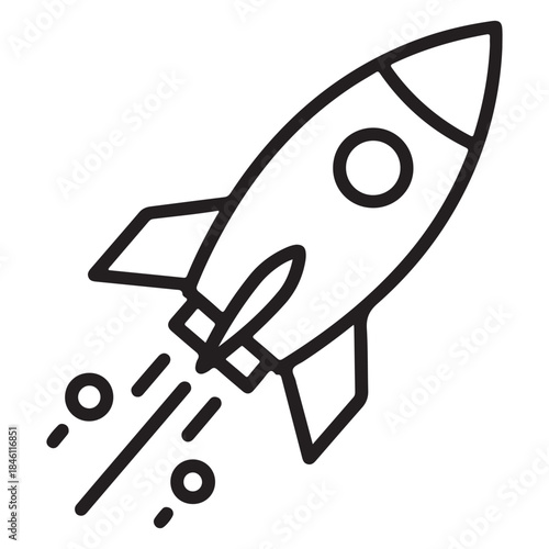 space rocket vector illustration