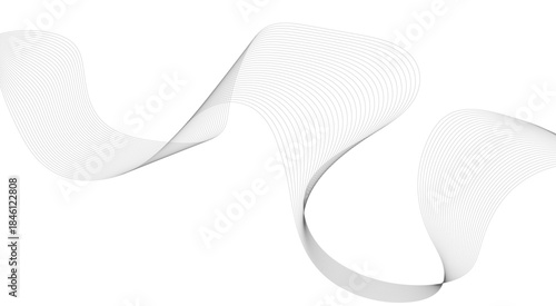 Abstract wave element for design. Digital frequency track equalizer. Stylized line art background. Vector illustration.with wavy lines
