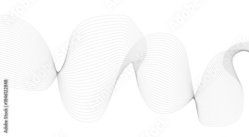 Abstract wave element for design. Digital frequency track equalizer. Stylized line art background. Vector illustration.with wavy lines
