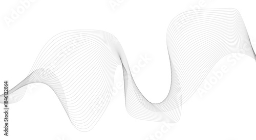 Abstract wave element for design. Digital frequency track equalizer. Stylized line art background. Vector illustration.with wavy lines
