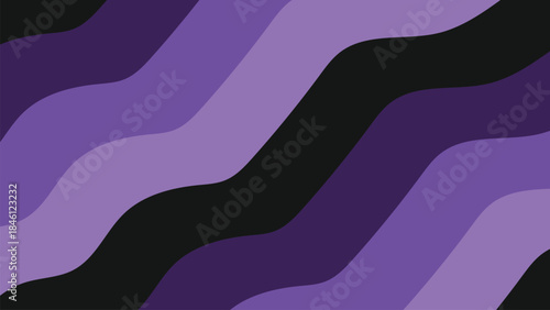 Abstract Colorful Flowing Wave Gradient Background Vector. Modern abstract background vector featuring smooth flowing wave shapes and layered gradient colors.