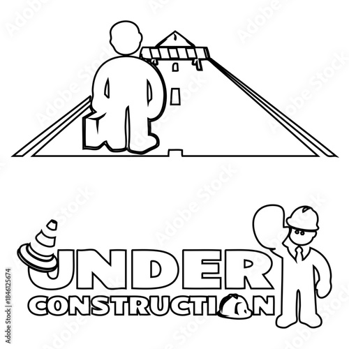 Roadblock and Work Symbols