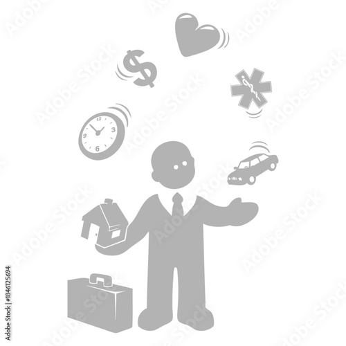 Work-Life Balance Juggler