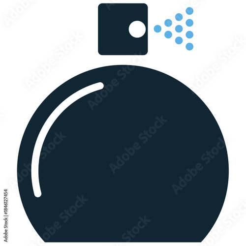 Parfume icon vector for beauty, luxury, and fragrance branding. Ideal for illustrating cosmetics, elegance, and personal care products for women or men.