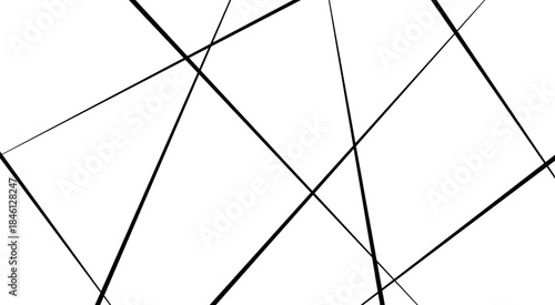 Abstract white background with random black lines, line, black and white, tone, squares, triangle, rectangle, shape, white.