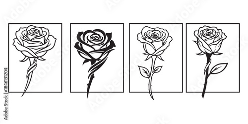 silhouette of a girl with flowers