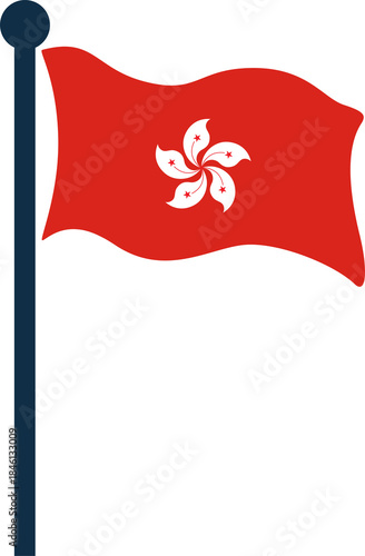 Wall Mural hongkong flag