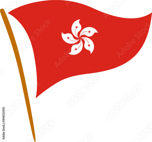 Canvas Print hongkong flag