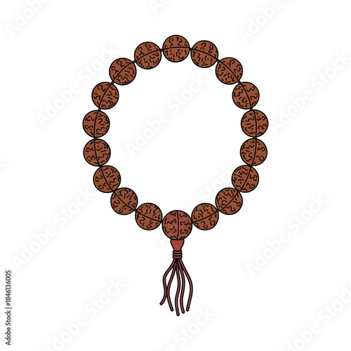 Rudraksha mala beads for meditation and prayer