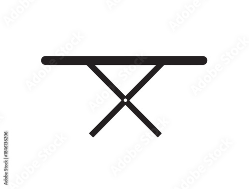 Ironing board icon white background.