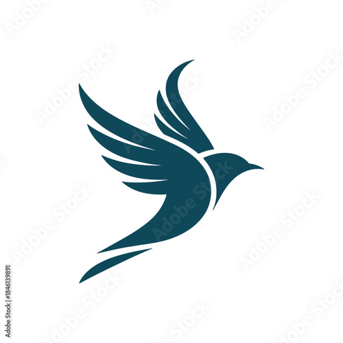 Abstract Bird Logo Vector Template Design