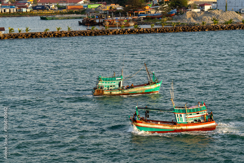 Photography Fishing boats in Cambodia