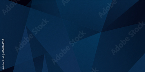 Abstract dark blue gradient background with geometric overlap design. Blue background with shadow and lights. Abstract background texture design, poster, banner blue background. Eps10