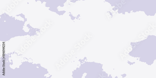 Abstract light purple watercolor stain background with white negative space Minimal pastel vector illustration border texture