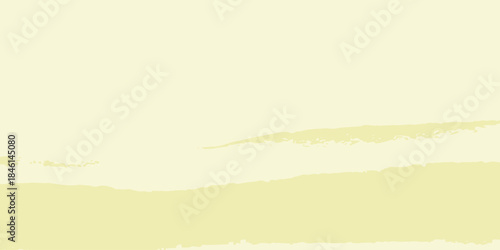 Minimalist pale yellow abstract vector background with subtle watercolor brush strokes and distressed grunge texture
