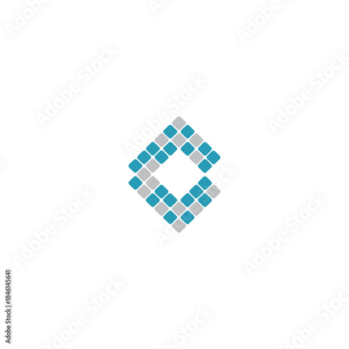 Modern Tiles Logo Design Vector Template