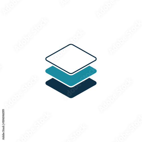 Modern Tiles Logo Design Vector Template