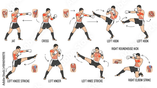 Dynamic Group Boxing Training Session with Diverse Participants