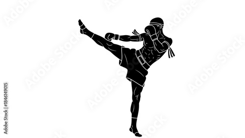 Young Female Dancer Performing a Graceful Ballet Pose in a Studio