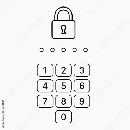 Combination lock with keypad and secure padlock