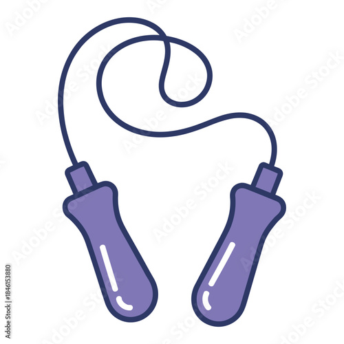 A simple fitness jump rope illustration for exercise and workout graphics illustration