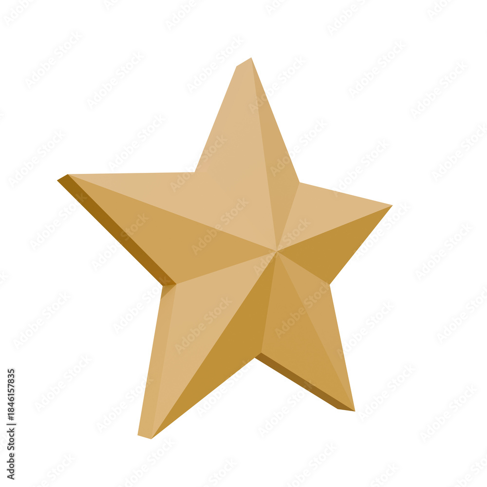 Fototapeta premium golden christmas star