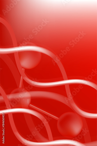 Hyaluronic acid and Niacinamide ad, red collagen serum drop with cosmetic advertising background ready to use, illustration vector.	