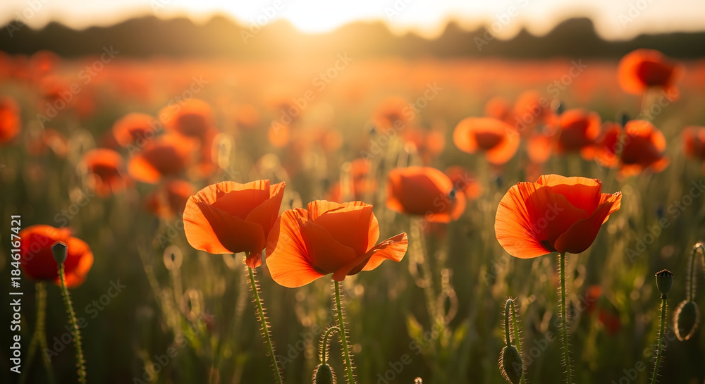 Obraz premium A Field of Ruby Light