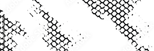 Mesh texture for black and white fishing nets. Grunge pattern for sportswear or soccer goals, volleyball nets, illustration.