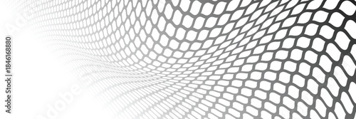 Mesh texture for black and white fishing nets. Grunge pattern for sportswear or soccer goals, volleyball nets, illustration.