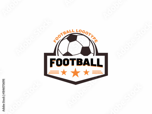 soccer or football logo badge vector design