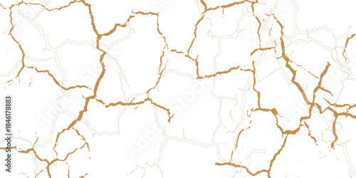 Luxurious white Carrara statuaries marble texture background. Calacatta glossy marble with golden streaks. Luxury White Gold Marble texture background vector. Panoramic Marbling texture design.