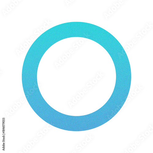 Abstract Gradient Ring PNG with Grainy Texture. Modern Circle Shape, Donut Shape for Digital Design and Stock
