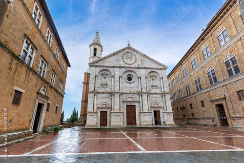The Pienza Cathedral (Cattedrale di Santa Maria Assunta) is a fine example of Renaissance architecture built in Pienza, Tuscany, commissioned by Pope Pius II.