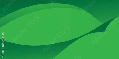 Abstract landscape green hills valley vector illustration background