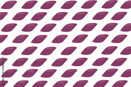 Yellow Purple Sweet Potato Seamless Pattern Background Vector Illustration For Fabric Print