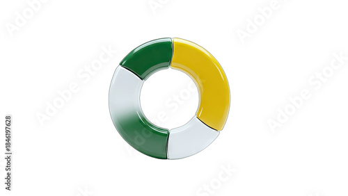 Colorful Segmented Ring on White Background Free Download Colorful Segmented Ring on White Background - GFXLoad