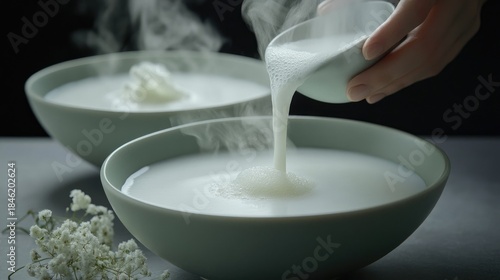 
view of coffee drinks on the table