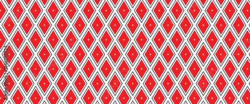 abstract red black rhombus pattern art can be used background.