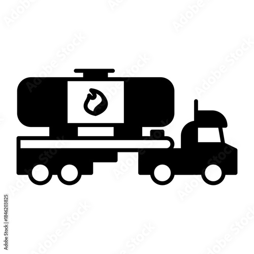 Gasoline tank car icon