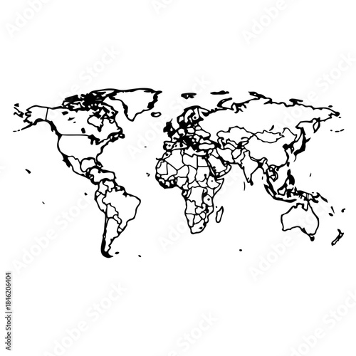 icon of a world map highlighting vulnerable areas or hot spots, such as the Pacific Ring of Fire, symbolizing the global reach and high-risk zones for potential tsunami occurrences