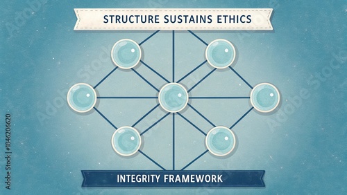 Structure Sustains Ethics with Integrity Framework Concept in Visual Representation for Business and Education