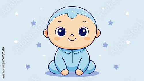 little boy in the snow