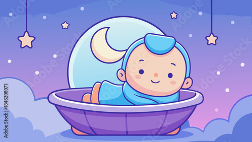 baby in the bath