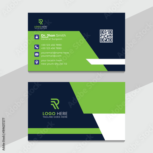 Modern luxury business card template