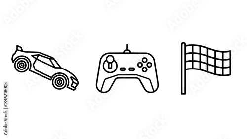 Minimalist black and white illustration showing a guitar neck with a wrench and string roll, representing instrument repair, beside two blank rectangular boxes.