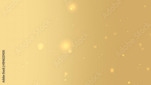 Soft Gold Glow Background with Floating Sparkle and Warm Particles