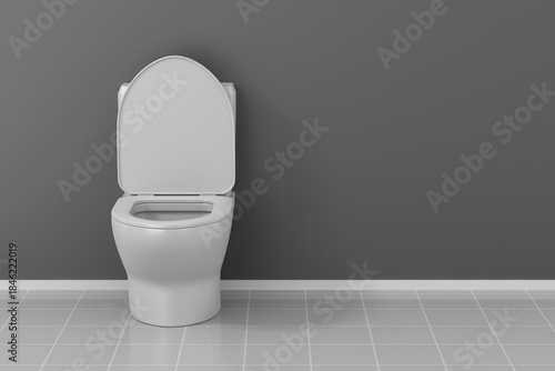 Water closet in bathroom. 3...