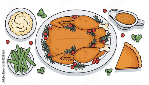 Chicken with fresh vegetables and salad served on a plate